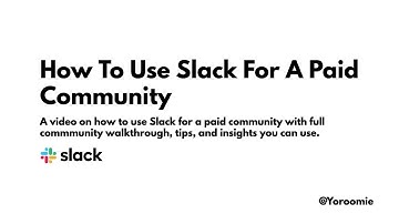 How To Use Slack For A Paid Community