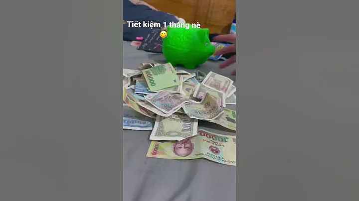 Tiền tiết kiệm 1 tháng của chúng mình 😋#shorts