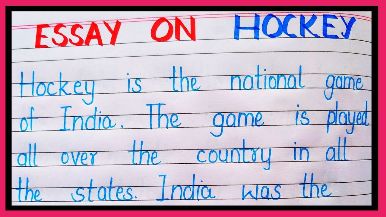 hockey essay in english for class 10