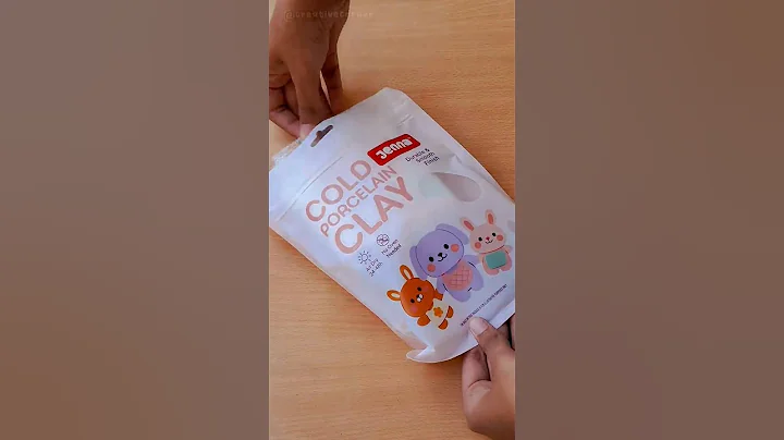 Unboxing Jenna Cold Porcelain Clay 👀🤌🏻|| @Jenna_Handcrafts  #clay #shorts #youtubeshorts #art #diy