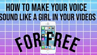 How To Make Your Voice Sound Like A Girl On IPhone 📱 For Free!! screenshot 2