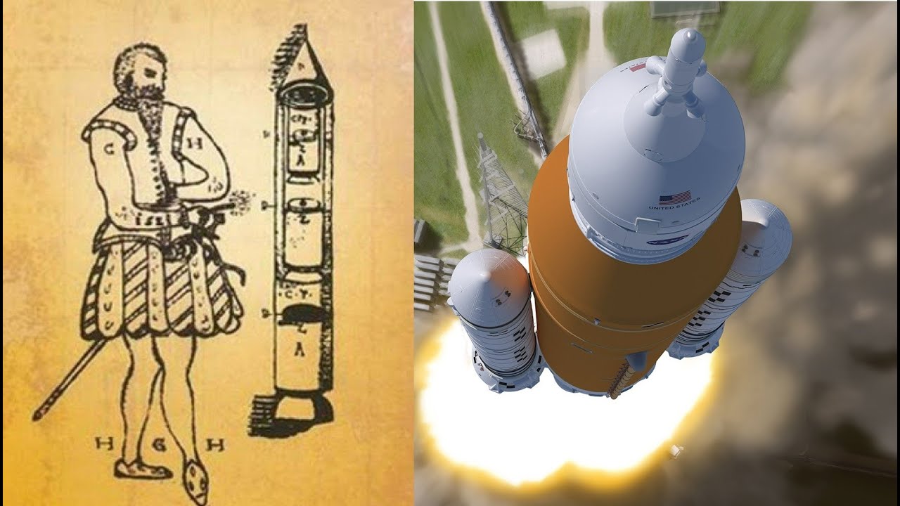 Medieval War Rockets Middle Age Manuscript Describes Rocket Launch Into Space In 1555 - YouTube