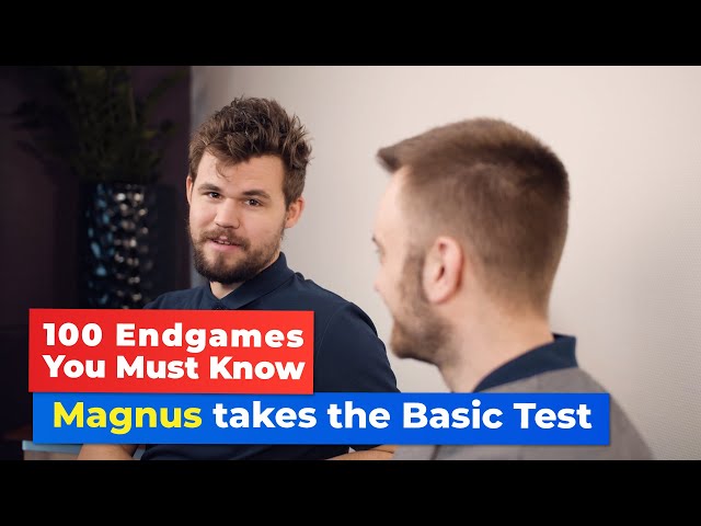 Magnus Carlsen Takes the 100 Endgames Test! class=