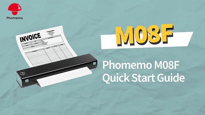 Phomemo M08F Product Overview: Setup Quick Guide丨Thermal Paper Installation丨App Connection Setup