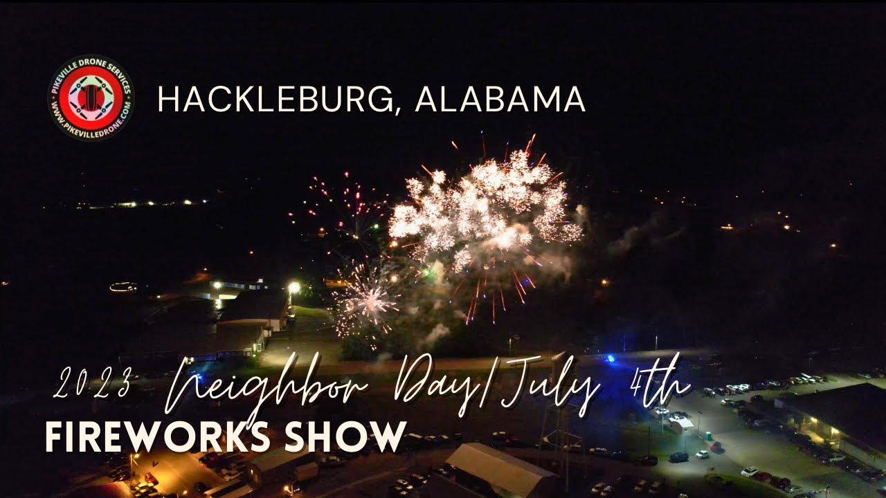 Neighbor Day / July 4th Festival Fireworks Show Hackleburg, Alabama