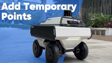 How to add temporary waypoints during a robot inspection task?