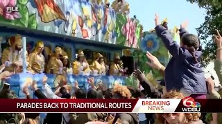 New Orleans parades go back to traditional routes screenshot 3