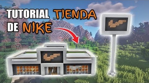 ✔¿Como HACER una TIENDA de NIKE en Minecraft? *Fácil*🏠