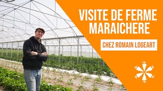 Visite de ferme maraichère : Chez Romain Logeart. Maraicher Bio dans la Marne