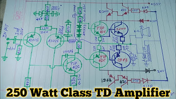 Class TD Amplifier Circuit Diagram⚡250 Watt Class TD Amplifiers Explained✅ अब बनेगा TD Amplifier...?
