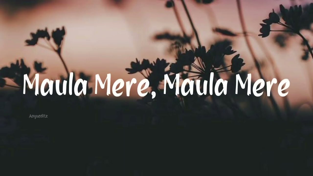 Maula Mere Maula  Lyrical song Anwar  Roop Kumar Rathod  Mithoon