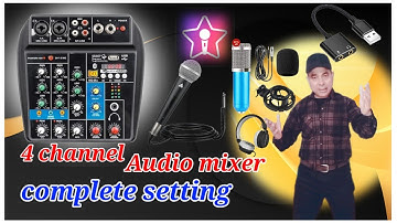  4 channel audio mixer  |  setting for beginners 