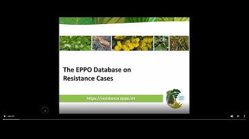 EPPO Database on Resistance Cases - Presentation
