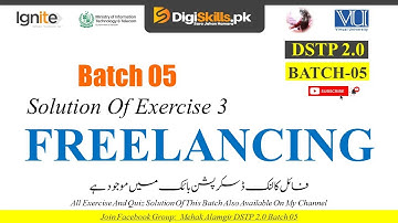 freelancing exercise 3 | dstp 2.0 batch 05 freelancing exercise 3 solution