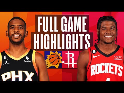 SUNS at ROCKETS | NBA FULL GAME HIGHLIGHTS | December 13, 2022