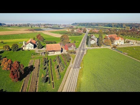 Drone Views of Switzerland in 4k: Hefenhofen, Thurgau
