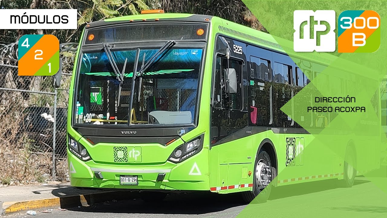 ¡ÚLTIMA PARTE! | [Ida] RTP CDMX [4k60fps] Ruta 300-B: Santa Fé (UAM Cuajimalpa) - Paseo Acoxpa