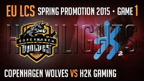 Copenhagen Wolves vs H2K Gaming Game 1 S5 EU LCS Spring Promotion Bo5 Highlights CW vs H2K Gaming