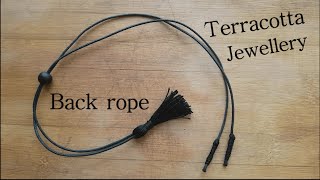 Back rope for Terracotta Jewellery Making | Terracotta Jewellery Making | Back rope with Tassel