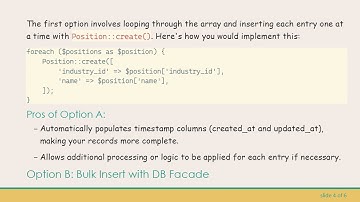 Effortless Data Insertion with Laravel Seeders from an Array