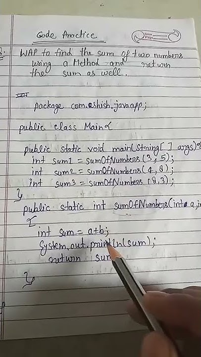 Sum Of Two Numbers in JAVA #java #codingshorts #programming - YouTube