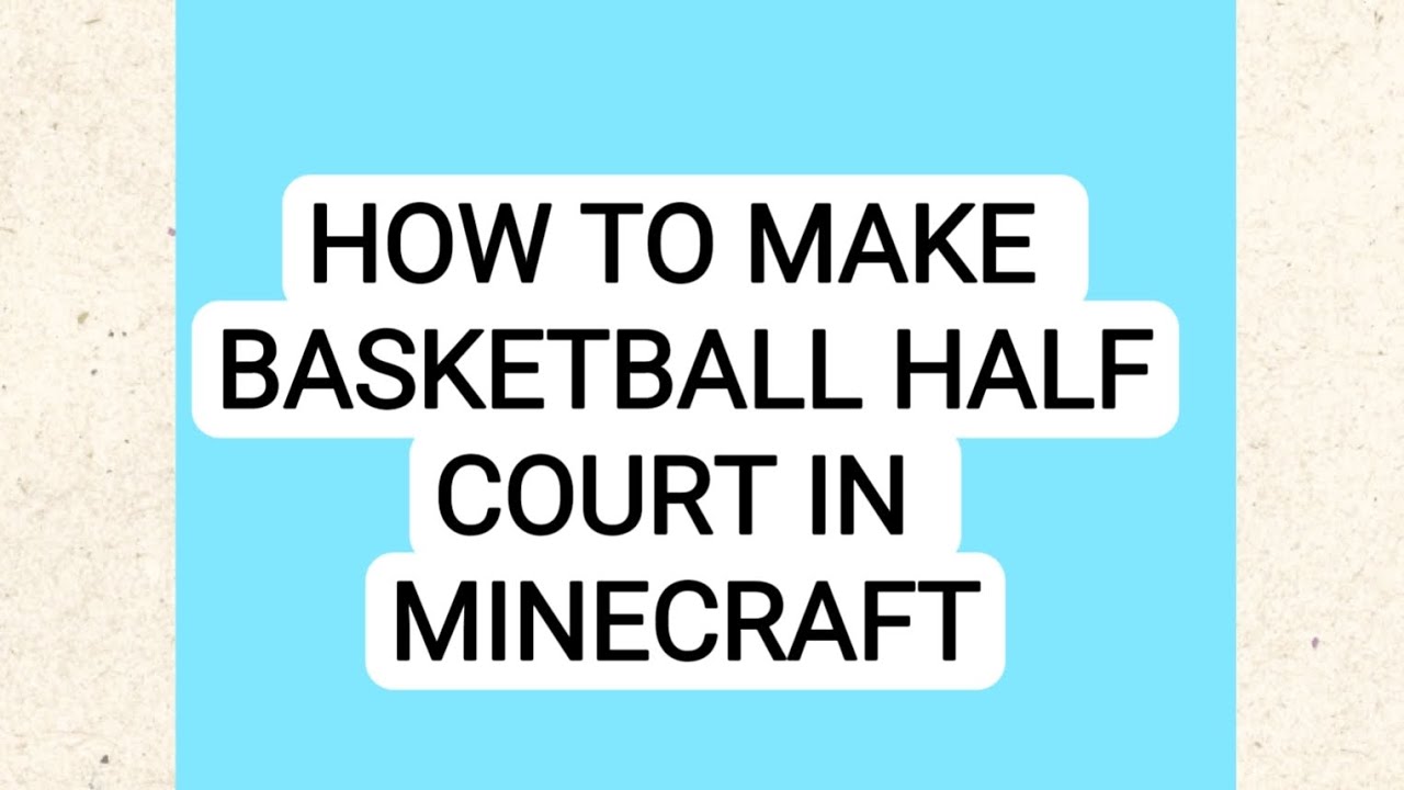 HOW TO MAKE BASKETBALL COURT IN MINECRAFT #MINECRAFT YouTube HOW TO MAKE BASKETBALL COURT IN MINECRAFT #MINECRAFT YouTube