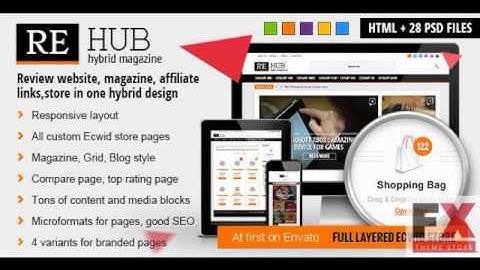 Preview REHub - Hybrid Magazine Shop Review HTML Template TF