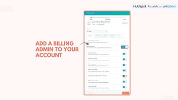 How-to add a billing admin to your account in HubSpot.