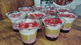 حلويات رمضان | كوبايات الكنافة بالفراولة  من مطبخ ست الكل