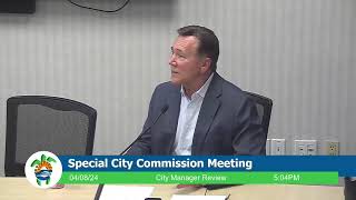 Special City Commission Meeting - 4.8.24