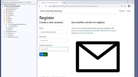 🧪 Set up email for Registration in Asp.Net Core with React / Angular