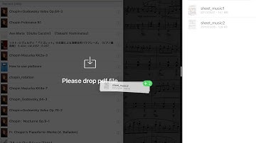 Piascore : Import files from File app by Drag & Drop