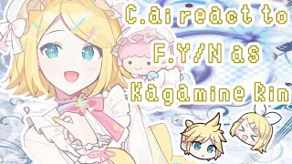 C.ai react to F.Y/N as Kagamine Rin • yuri [2x]