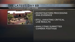 Day 69 of Nancy Guthrie case: Investigators processing DNA evidence
