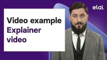 Explainer video: Elai.io template example