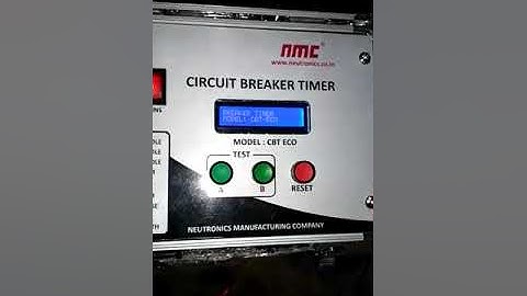 NMC make Three Channel Circuit Breaker Timer Testing Kit, Model: CBT-ECO