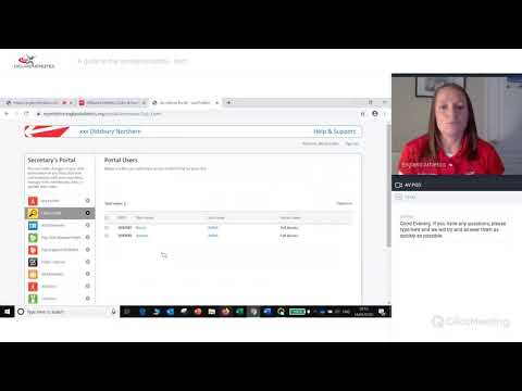 Clubs webinar - A guide to the secretaries portal