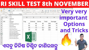 OSSC RI SKILL TEST|Important Points To Remember|Previous Questions|Excel Tricks And Tips|Page Layout