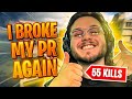 I Broke My Rebirth Island PR AGAIN! (55 Kills)
