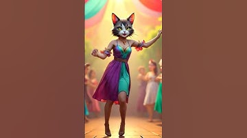 Humancat lady is dancing 😺💗#cat #women #love #shorts #shortvideo #ai #cute #foryou #funny #diy