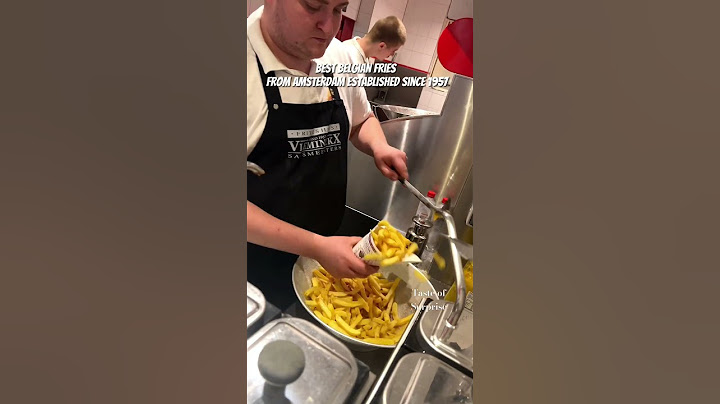 Vleminckx- Belgian fries from Amsterdam #fries #chips #frenchfries #fyp #yum