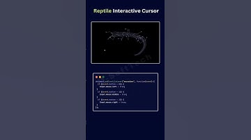 🦎 Reptile-Style Interactive Cursor (Tail + Ripple)  HTML/CSS/JS! #Shorts #viral #webdevelopment