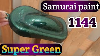 Learn To Spray 1144 Super Green Of Samurai Paint Learn To Spray 1144 Super Green Of Samurai Paint