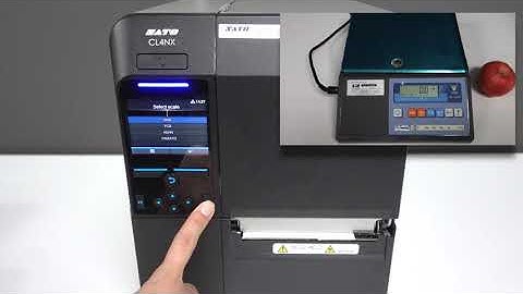 Print weight labels by connecting a scale to an industrial printer