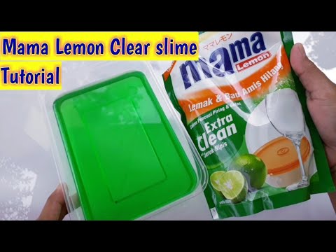 Diy Mama Lemon Clear Slime Tutorial