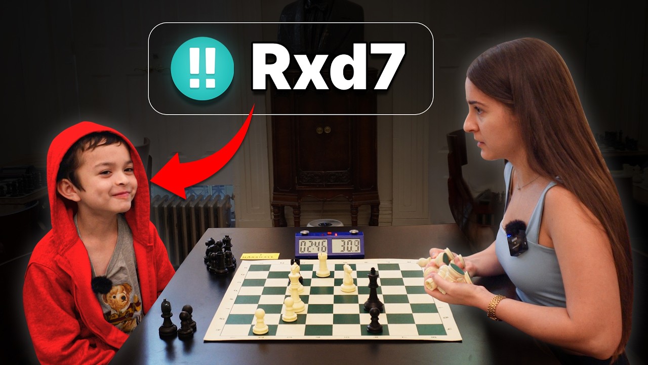 9-летний мальчик побеждает мастера шахмат блестящим ходом