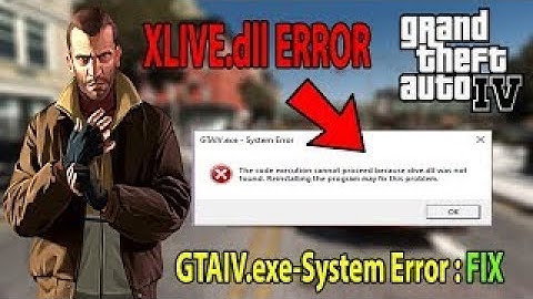 How to Fix Xlive.dll Error in GTA 4 | how to fix xlive.dll missing