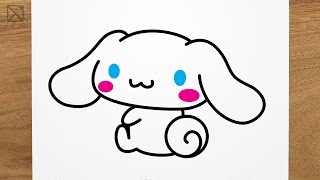 How to draw CINNAMOROLL (SANRIO) step by step, EASY