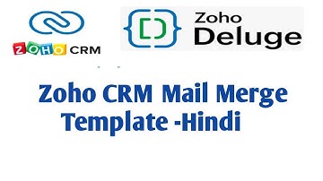 Mail Merge for Zoho CRM #zohocrm #mailmerge #zoho 