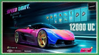 KOENIGSEGG Lucky Spin🔥🔥| PUBG MOBILE X KOENIGSEGG | SPEED DRIFT CRATE OPENING| ZEKROM PUBG| 16000 uc